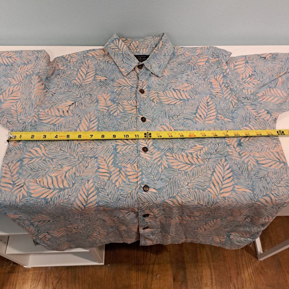 Pete Huntington men's Bali medium short sleeve button down shirt - Picture 8 of 10